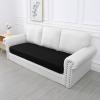 imageSmiry Waterproof Couch Cushion Covers Stretch Washable Sofa Cushion Cover Soft Sofa Slipcover Elastic NonSlip Furniture Protector for Pets Kid 3 Pack ChocolateBlack