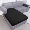 imageSmiry Waterproof Couch Cushion Covers Stretch Washable Sofa Cushion Cover Soft Sofa Slipcover Elastic NonSlip Furniture Protector for Pets Kid 3 Pack ChocolateBlack