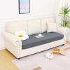 imageSmiry Waterproof Couch Cushion Covers Stretch Washable Sofa Cushion Cover Soft Sofa Slipcover Elastic NonSlip Furniture Protector for Pets Kid 3 Pack ChocolateDark Grey