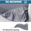 imageSmiry Waterproof Couch Cushion Covers Stretch Washable Sofa Cushion Cover Soft Sofa Slipcover Elastic NonSlip Furniture Protector for Pets Kid 3 Pack ChocolateGrey