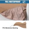 imageSmiry Waterproof Couch Cushion Covers Stretch Washable Sofa Cushion Cover Soft Sofa Slipcover Elastic NonSlip Furniture Protector for Pets Kid 3 Pack ChocolateCamel