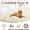 imageSmiry Waterproof Dog Bed Cover Blanket 30x70 Soft Reversible Pet Blanket Washable Leakproof Cats Dogs Couch Cover for Sofa Couch Furniture CamelBeigeBeigeBeige
