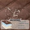 imageSmiry Waterproof Dog Bed Cover Blanket 30x70 Soft Reversible Pet Blanket Washable Leakproof Cats Dogs Couch Cover for Sofa Couch Furniture CamelBeigeBrownBeige