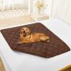 imageSmiry Waterproof Dog Bed Cover Blanket 30x70 Soft Reversible Pet Blanket Washable Leakproof Cats Dogs Couch Cover for Sofa Couch Furniture CamelBeigeBrownBrown