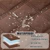 imageSmiry Waterproof Dog Bed Cover Blanket 30x70 Soft Reversible Pet Blanket Washable Leakproof Cats Dogs Couch Cover for Sofa Couch Furniture CamelBeigeBrownBrown