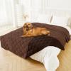 imageSmiry Waterproof Dog Bed Cover Blanket 30x70 Soft Reversible Pet Blanket Washable Leakproof Cats Dogs Couch Cover for Sofa Couch Furniture CamelBeigeBrownChocolate