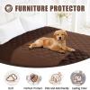 imageSmiry Waterproof Dog Bed Cover Blanket 30x70 Soft Reversible Pet Blanket Washable Leakproof Cats Dogs Couch Cover for Sofa Couch Furniture CamelBeigeBrownChocolate