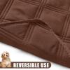 imageSmiry Waterproof Dog Bed Cover Blanket 30x70 Soft Reversible Pet Blanket Washable Leakproof Cats Dogs Couch Cover for Sofa Couch Furniture CamelBeigeBrownBrown