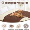 imageSmiry Waterproof Dog Bed Cover Blanket 30x70 Soft Reversible Pet Blanket Washable Leakproof Cats Dogs Couch Cover for Sofa Couch Furniture CamelBeigeBrownBeige
