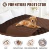 imageSmiry Waterproof Dog Bed Cover Blanket 30x70 Soft Reversible Pet Blanket Washable Leakproof Cats Dogs Couch Cover for Sofa Couch Furniture CamelBeigeBrownChocolate