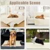 imageSmiry Waterproof Dog Bed Cover Blanket 30x70 Soft Reversible Pet Blanket Washable Leakproof Cats Dogs Couch Cover for Sofa Couch Furniture CamelBeigeBeigeBeige