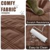 imageSmiry Waterproof Dog Bed Cover Blanket 30x70 Soft Reversible Pet Blanket Washable Leakproof Cats Dogs Couch Cover for Sofa Couch Furniture CamelBeigeBrownBeige