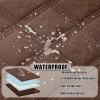 imageSmiry Waterproof Dog Bed Cover Blanket 30x70 Soft Reversible Pet Blanket Washable Leakproof Cats Dogs Couch Cover for Sofa Couch Furniture CamelBeigeBrownChocolate