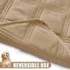 imageSmiry Waterproof Dog Bed Cover Blanket 30x70 Soft Reversible Pet Blanket Washable Leakproof Cats Dogs Couch Cover for Sofa Couch Furniture CamelBeigeCamelCamel