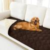 imageSmiry Waterproof Dog Bed Cover Blanket 30x70 Soft Reversible Pet Blanket Washable Leakproof Cats Dogs Couch Cover for Sofa Couch Furniture CamelBeigeChocolateBeige