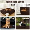 imageSmiry Waterproof Dog Bed Cover Blanket 30x70 Soft Reversible Pet Blanket Washable Leakproof Cats Dogs Couch Cover for Sofa Couch Furniture CamelBeigeChocolateChocolate
