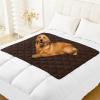 imageSmiry Waterproof Dog Bed Cover Blanket 30x70 Soft Reversible Pet Blanket Washable Leakproof Cats Dogs Couch Cover for Sofa Couch Furniture CamelBeigeChocolateDark Grey