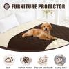 imageSmiry Waterproof Dog Bed Cover Blanket 30x70 Soft Reversible Pet Blanket Washable Leakproof Cats Dogs Couch Cover for Sofa Couch Furniture CamelBeigeChocolateBeige