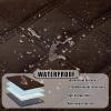 imageSmiry Waterproof Dog Bed Cover Blanket 30x70 Soft Reversible Pet Blanket Washable Leakproof Cats Dogs Couch Cover for Sofa Couch Furniture CamelBeigeChocolateDark Grey