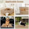 imageSmiry Waterproof Dog Bed Cover Blanket 30x70 Soft Reversible Pet Blanket Washable Leakproof Cats Dogs Couch Cover for Sofa Couch Furniture CamelBeigeCamelCamel