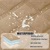 imageSmiry Waterproof Dog Bed Cover Blanket 30x70 Soft Reversible Pet Blanket Washable Leakproof Cats Dogs Couch Cover for Sofa Couch Furniture CamelBeigeCamelBeige