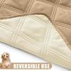 imageSmiry Waterproof Dog Bed Cover Blanket 30x70 Soft Reversible Pet Blanket Washable Leakproof Cats Dogs Couch Cover for Sofa Couch Furniture CamelBeigeCamelBeige