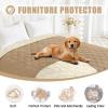 imageSmiry Waterproof Dog Bed Cover Blanket 30x70 Soft Reversible Pet Blanket Washable Leakproof Cats Dogs Couch Cover for Sofa Couch Furniture CamelBeigeCamelBeige