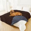 imageSmiry Waterproof Dog Bed Cover Blanket 30x70 Soft Reversible Pet Blanket Washable Leakproof Cats Dogs Couch Cover for Sofa Couch Furniture CamelBeigeChocolateDark Grey