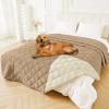 imageSmiry Waterproof Dog Bed Cover Blanket 30x70 Soft Reversible Pet Blanket Washable Leakproof Cats Dogs Couch Cover for Sofa Couch Furniture CamelBeigeCamelBeige
