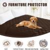 imageSmiry Waterproof Dog Bed Cover Blanket 30x70 Soft Reversible Pet Blanket Washable Leakproof Cats Dogs Couch Cover for Sofa Couch Furniture CamelBeigeChocolateChocolate