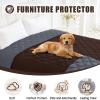 imageSmiry Waterproof Dog Bed Cover Blanket 30x70 Soft Reversible Pet Blanket Washable Leakproof Cats Dogs Couch Cover for Sofa Couch Furniture CamelBeigeChocolateDark Grey
