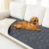 imageSmiry Waterproof Dog Bed Cover Blanket 30x70 Soft Reversible Pet Blanket Washable Leakproof Cats Dogs Couch Cover for Sofa Couch Furniture CamelBeigeDark GreyBeige