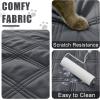 imageSmiry Waterproof Dog Bed Cover Blanket 30x70 Soft Reversible Pet Blanket Washable Leakproof Cats Dogs Couch Cover for Sofa Couch Furniture CamelBeigeDark GreyBeige