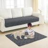 imageSmiry Waterproof Dog Bed Cover Blanket 30x70 Soft Reversible Pet Blanket Washable Leakproof Cats Dogs Couch Cover for Sofa Couch Furniture CamelBeigeDark GreyDark Grey
