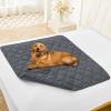 imageSmiry Waterproof Dog Bed Cover Blanket 30x70 Soft Reversible Pet Blanket Washable Leakproof Cats Dogs Couch Cover for Sofa Couch Furniture CamelBeigeDark GreyDark Grey
