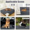 imageSmiry Waterproof Dog Bed Cover Blanket 30x70 Soft Reversible Pet Blanket Washable Leakproof Cats Dogs Couch Cover for Sofa Couch Furniture CamelBeigeDark GreyDark Grey