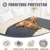 imageSmiry Waterproof Dog Bed Cover Blanket 30x70 Soft Reversible Pet Blanket Washable Leakproof Cats Dogs Couch Cover for Sofa Couch Furniture CamelBeigeDark GreyBeige