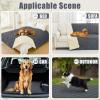 imageSmiry Waterproof Dog Bed Cover Blanket 30x70 Soft Reversible Pet Blanket Washable Leakproof Cats Dogs Couch Cover for Sofa Couch Furniture CamelBeigeDark GreyBeige