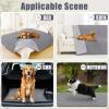 imageSmiry Waterproof Dog Bed Cover Blanket 30x70 Soft Reversible Pet Blanket Washable Leakproof Cats Dogs Couch Cover for Sofa Couch Furniture CamelBeigeGreyLight Grey