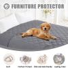 imageSmiry Waterproof Dog Bed Cover Blanket 30x70 Soft Reversible Pet Blanket Washable Leakproof Cats Dogs Couch Cover for Sofa Couch Furniture CamelBeigeGreyGrey