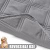 imageSmiry Waterproof Dog Bed Cover Blanket 30x70 Soft Reversible Pet Blanket Washable Leakproof Cats Dogs Couch Cover for Sofa Couch Furniture CamelBeigeGreyGrey