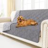imageSmiry Waterproof Dog Bed Cover Blanket 30x70 Soft Reversible Pet Blanket Washable Leakproof Cats Dogs Couch Cover for Sofa Couch Furniture CamelBeigeGreyLight Grey