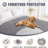 imageSmiry Waterproof Dog Bed Cover Blanket 30x70 Soft Reversible Pet Blanket Washable Leakproof Cats Dogs Couch Cover for Sofa Couch Furniture CamelBeigeGreyLight Grey