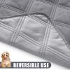 imageSmiry Waterproof Dog Bed Cover Blanket 30x70 Soft Reversible Pet Blanket Washable Leakproof Cats Dogs Couch Cover for Sofa Couch Furniture CamelBeigeGreyLight Grey