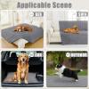 imageSmiry Waterproof Dog Bed Cover Blanket 30x70 Soft Reversible Pet Blanket Washable Leakproof Cats Dogs Couch Cover for Sofa Couch Furniture CamelBeigeGreyGrey