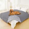 imageSmiry Waterproof Dog Bed Cover Blanket 30x70 Soft Reversible Pet Blanket Washable Leakproof Cats Dogs Couch Cover for Sofa Couch Furniture CamelBeigeGreyLight Grey