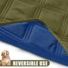 imageSmiry Waterproof Dog Bed Cover Blanket 30x70 Soft Reversible Pet Blanket Washable Leakproof Cats Dogs Couch Cover for Sofa Couch Furniture CamelBeigeGreenNavy