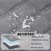 imageSmiry Waterproof Dog Bed Cover Blanket 30x70 Soft Reversible Pet Blanket Washable Leakproof Cats Dogs Couch Cover for Sofa Couch Furniture CamelBeigeGreyDark Grey