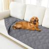 imageSmiry Waterproof Dog Bed Cover Blanket 30x70 Soft Reversible Pet Blanket Washable Leakproof Cats Dogs Couch Cover for Sofa Couch Furniture CamelBeigeGreyGrey