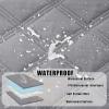 imageSmiry Waterproof Dog Bed Cover Blanket 30x70 Soft Reversible Pet Blanket Washable Leakproof Cats Dogs Couch Cover for Sofa Couch Furniture CamelBeigeGreyGrey
